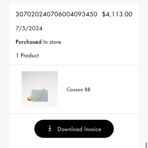 Louis Vuitton Coussin BB Denim - Picture 8 of 8